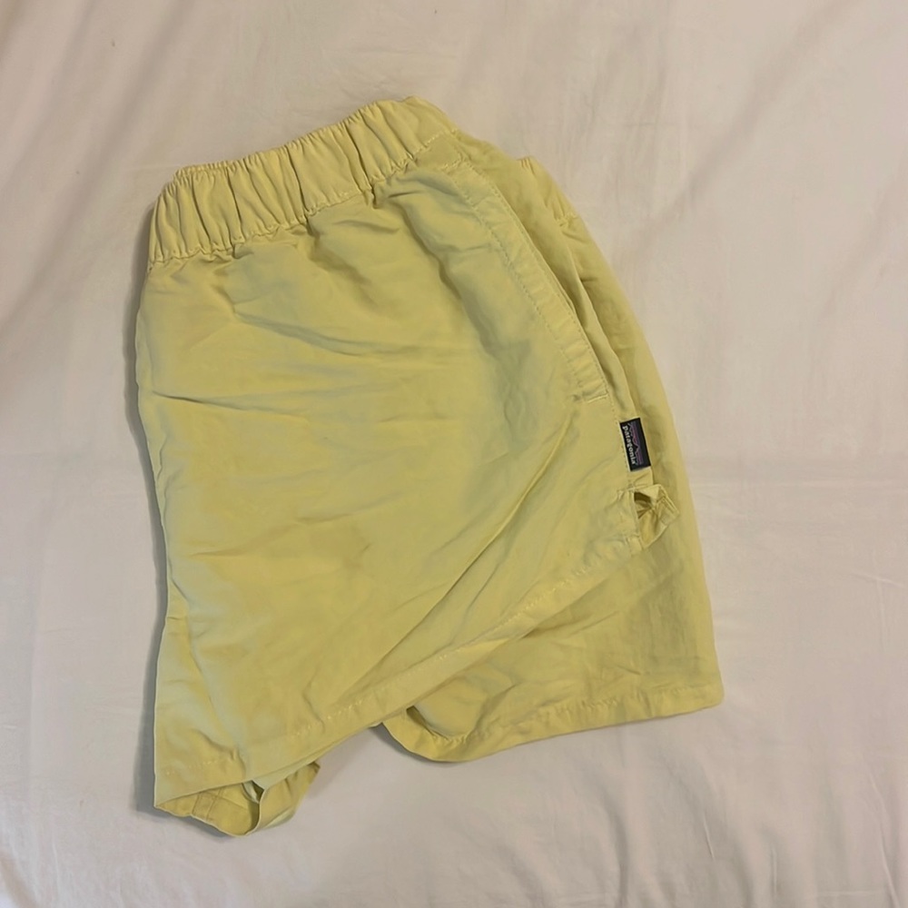 NEON YELLOW PATAGONIA SHORTS!